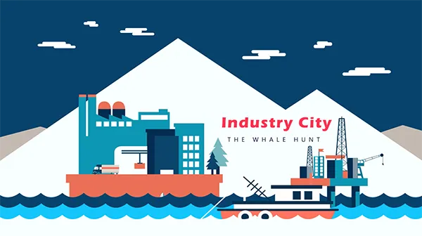 ผลงานผู้เรียน Infographic Motion Graphic ฉาก Industry City
